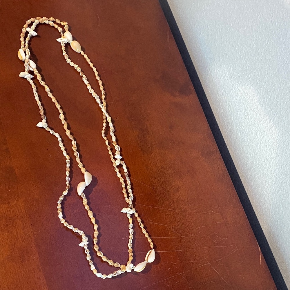 Two seashell necklaces